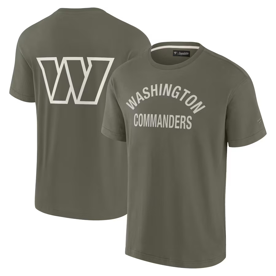 Men's Washington Commanders Olive Elements Super Soft T-Shirt